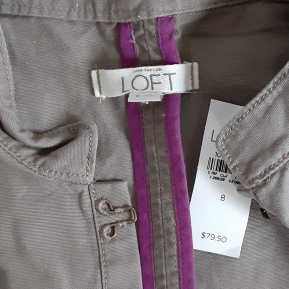 Ann Taylor Loft mandarin collar blazer jacket 8 M - Picture 3 of 5